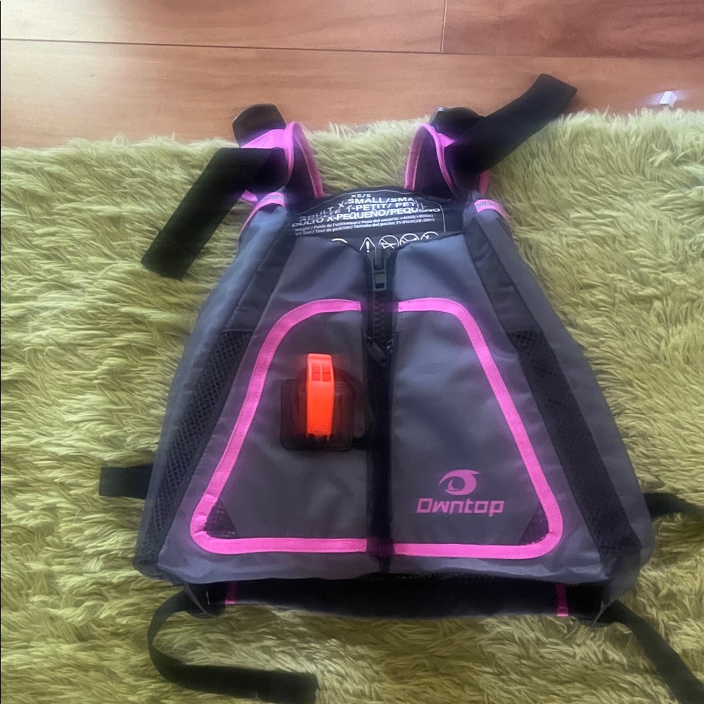 Women's Swim Vest - Gray and Pink